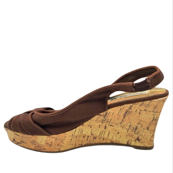 American Eagle 4" Fabric Canvas Wedges Size 8.5W - Picture 9 of 10